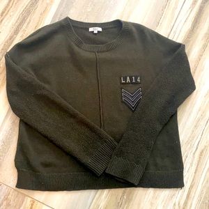 Rails cotton sweater small army green